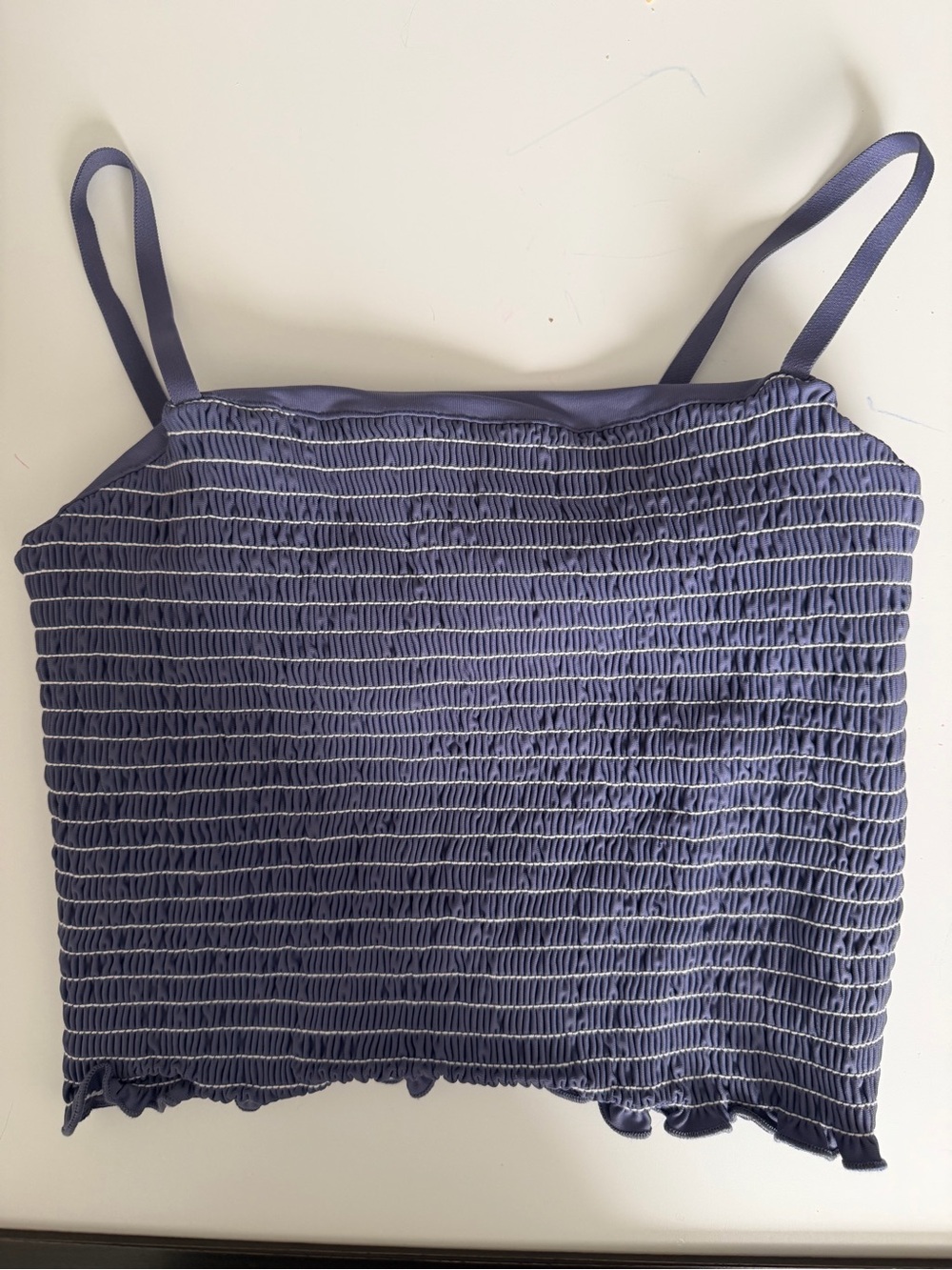 Beyond Yoga Dusty Violet  Smocked Crop Tank